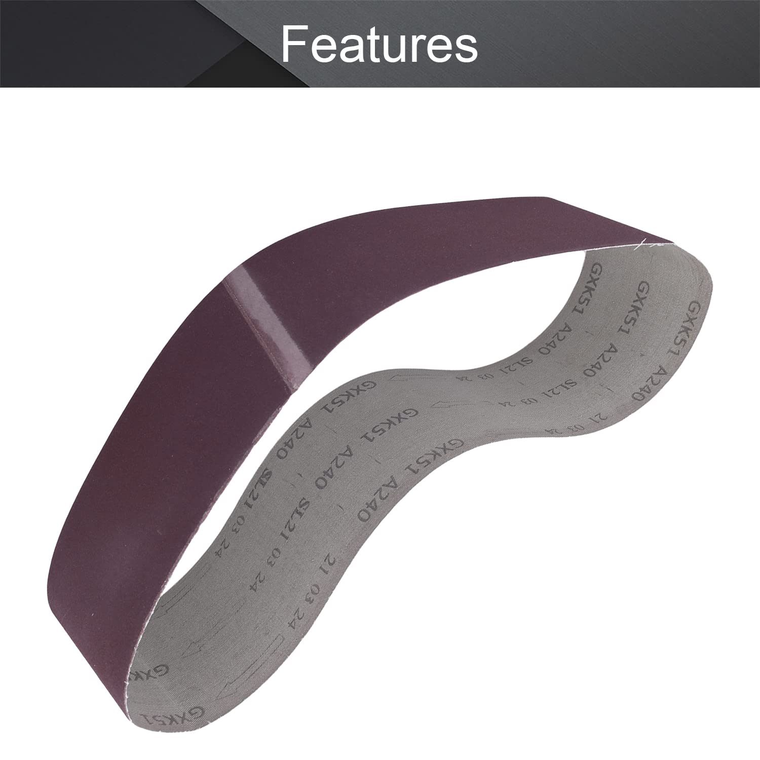 Utoolmart 3.9x36 Inch 240 Grit Aluminum Oxide Sanding Belts - 3 Pack for Wood Finishing, Metal Polishing & Drywall Sanding | Compatible with Portable Belt Sanders & Sharpening Tools | Ideal for DIY Projects, Furniture Refinishing & Metalwork