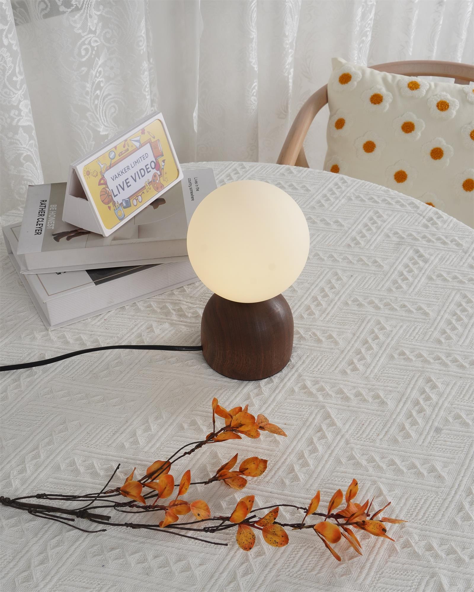 Modern Wooden Knuckle Table Lamp - Adjustable LED Desk Light for Bedroom, Office & Living Room - Perfect for Reading, Working & Decor