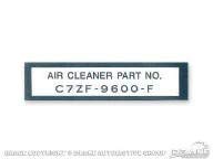 67 Must Air Cleaner Part - High Performance Replacement Air Filter for Classic Cars | Perfect for Restoration Projects & Vintage Vehicle Maintenance