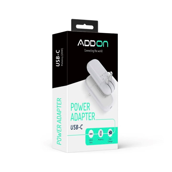 20W USB-C Wall Adapter - Fast Charging Power Plug for iPhone, Samsung, Google Pixel - Perfect for Home, Office & Travel