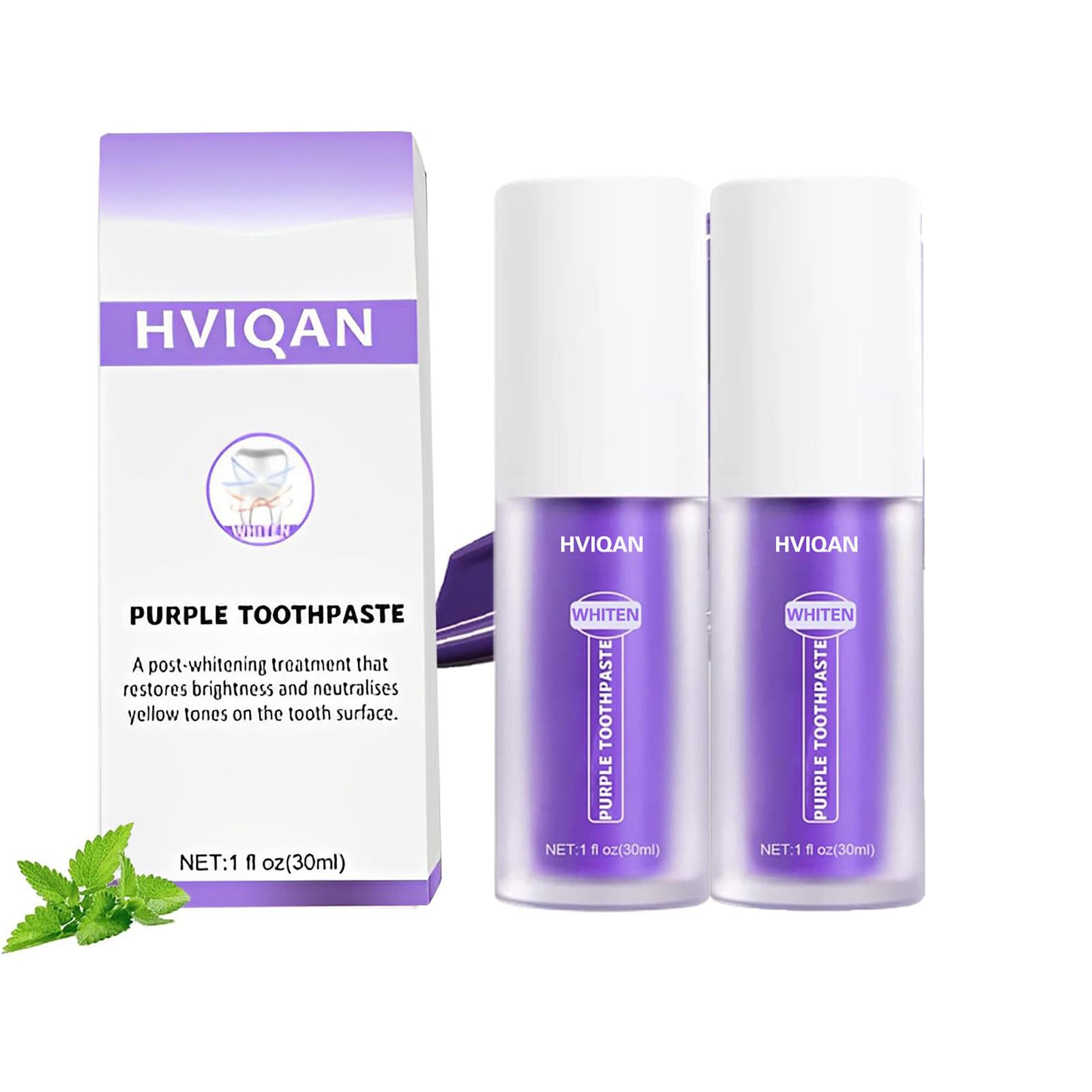 MGICHOOM Hismile V34 Teeth Whitening Toothpaste - Purple Color Corrector for Brighter Smile | Whitening & Stain Removal | Perfect for Daily Use & Special Occasions