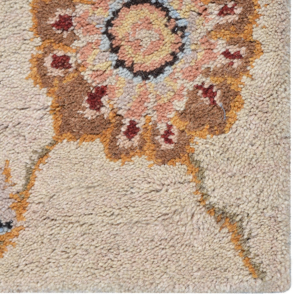 Premium Saffron Hand-Tufted Wool Rug - Soft & Durable Non-Slip Living Room Carpet for Home Decor, Bedroom, Office (5x8 ft) - Adds Warmth & Style to Any Space