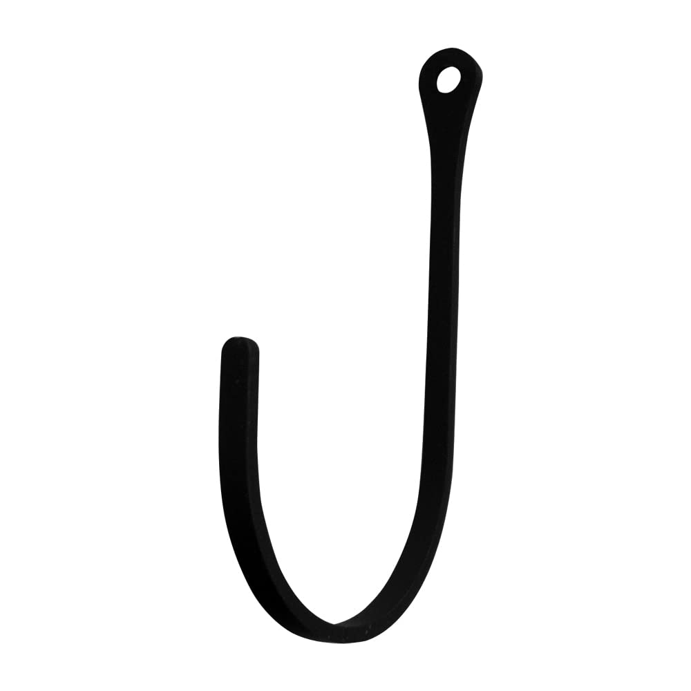 Vintage Wrought Iron 4 Inch Narrow Wall Hook - Rustic Home Decor for Coats, Hats & Keys | Perfect for Entryway, Mudroom & Farmhouse Style