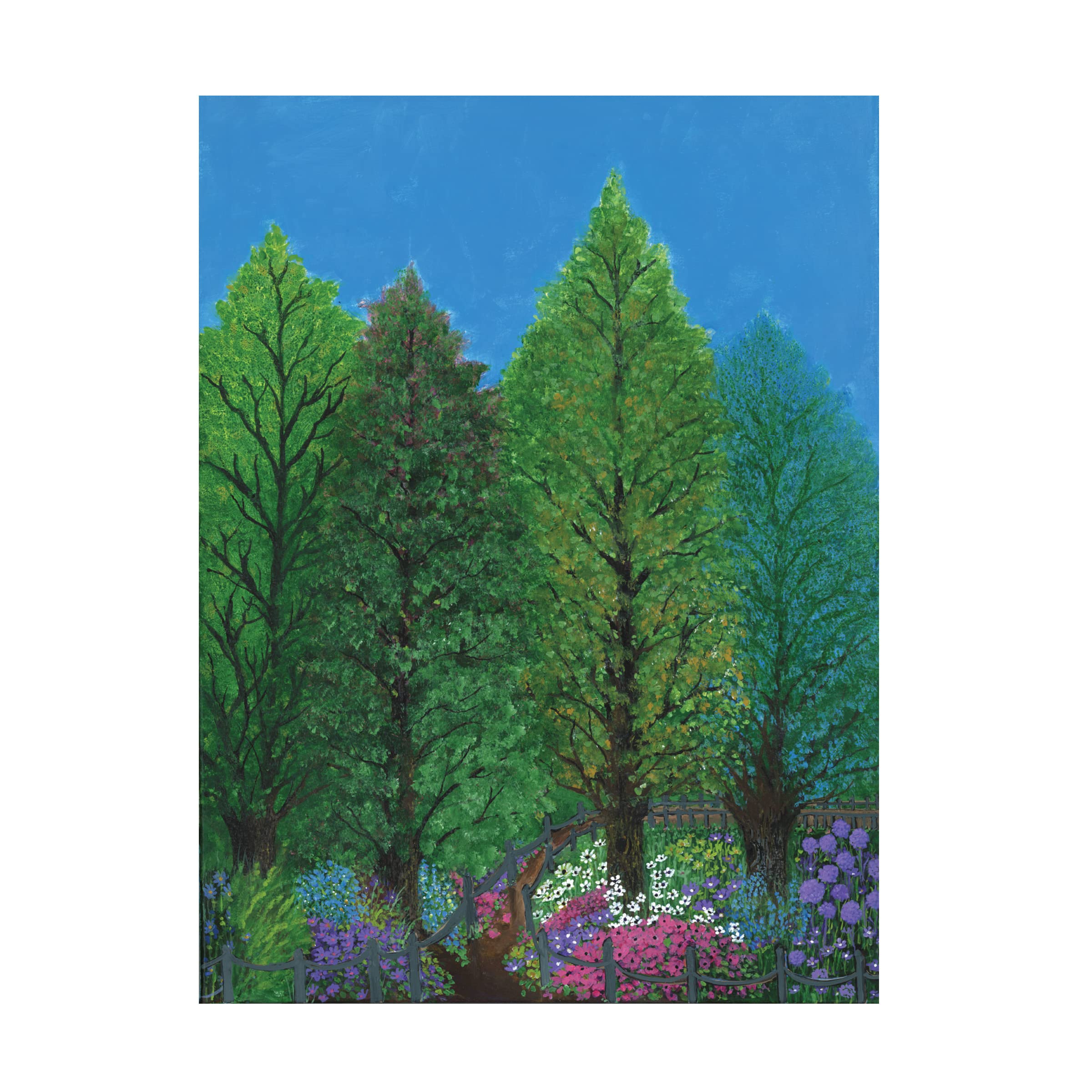 Bonnie B Cook 'Spring Fling' Floral Canvas Wall Art - Handmade Modern Home Decor for Living Room, Bedroom & Office | Vibrant Spring Painting for Home & Gift