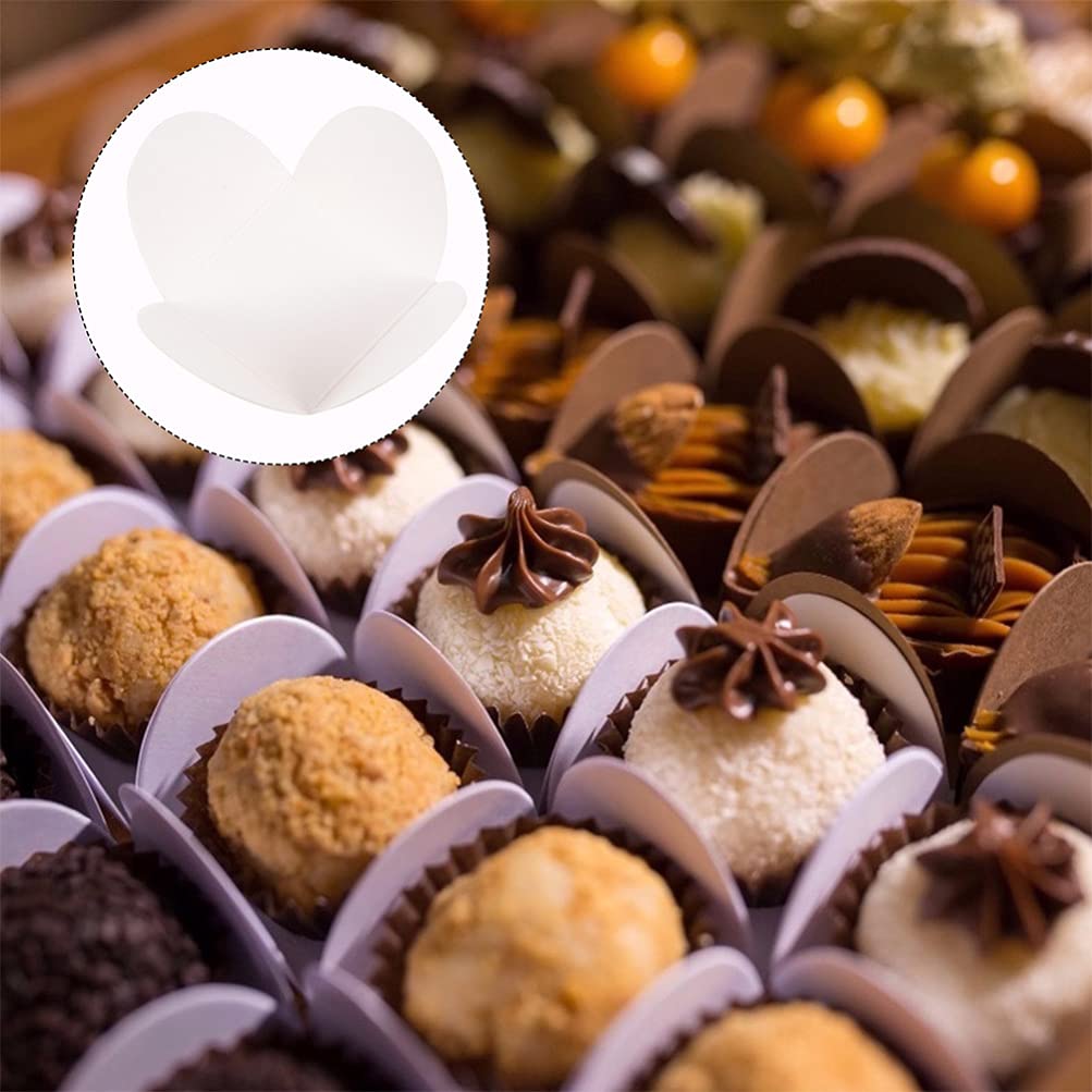 200pcs White Kraft Chocolate Paper Candy Cups - Eco-Friendly Baking Liners for Cupcakes, Muffins & Cake Pops - Perfect for Weddings, Birthdays, Baby Showers & Cafes - Disposable & Food Safe Baking Supplies for Home & Professional Use