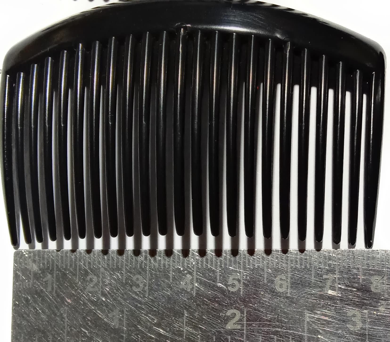 15-Piece Black Thin Side Hair Combs - Plastic Hair Clips & Hairpins for Women & Girls - Perfect for Styling, Updos & Everyday Use