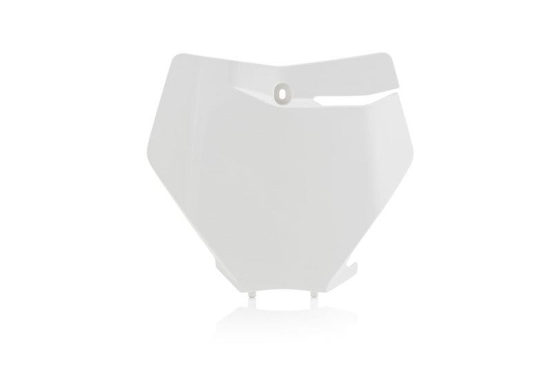 Acerbis Front Number Plate White for KTM XC250/300 SX125/250 SX-F/XC-F 250/450 XC250 TPI/300 TPI (19-22) - Durable Motocross & Off-Road Racing Accessory