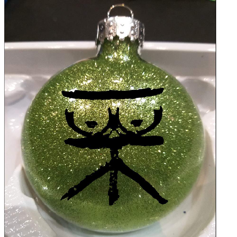 BTK Dennis Rader Lime Glitter Christmas Ornament - Shatterproof True Crime Collectible for Horror Fans - Perfect for Holiday Decor, Crime Scene Themed Parties & Collector Displays