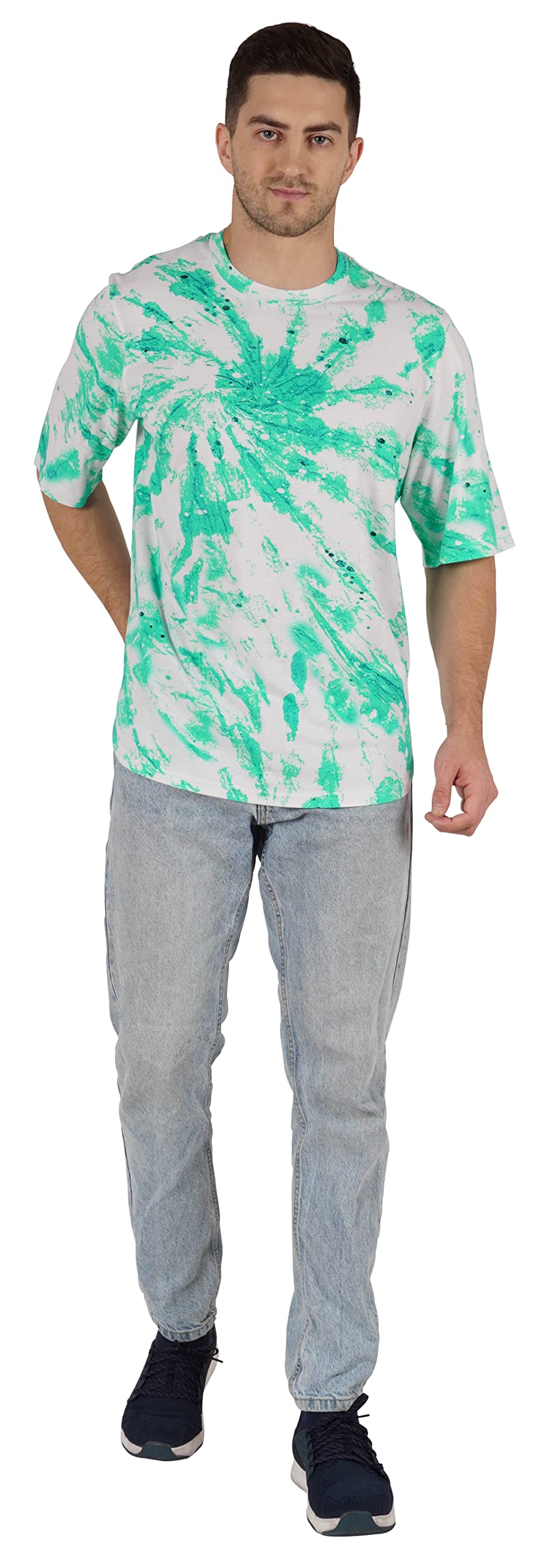 Inkmeso Men's Half Sleeve Loose Fit Printed Casual T-Shirt - Breathable Cotton Tee for Beach, Holiday & Summer Outfits | Perfect for Vacation, Streetwear & Casual Wear