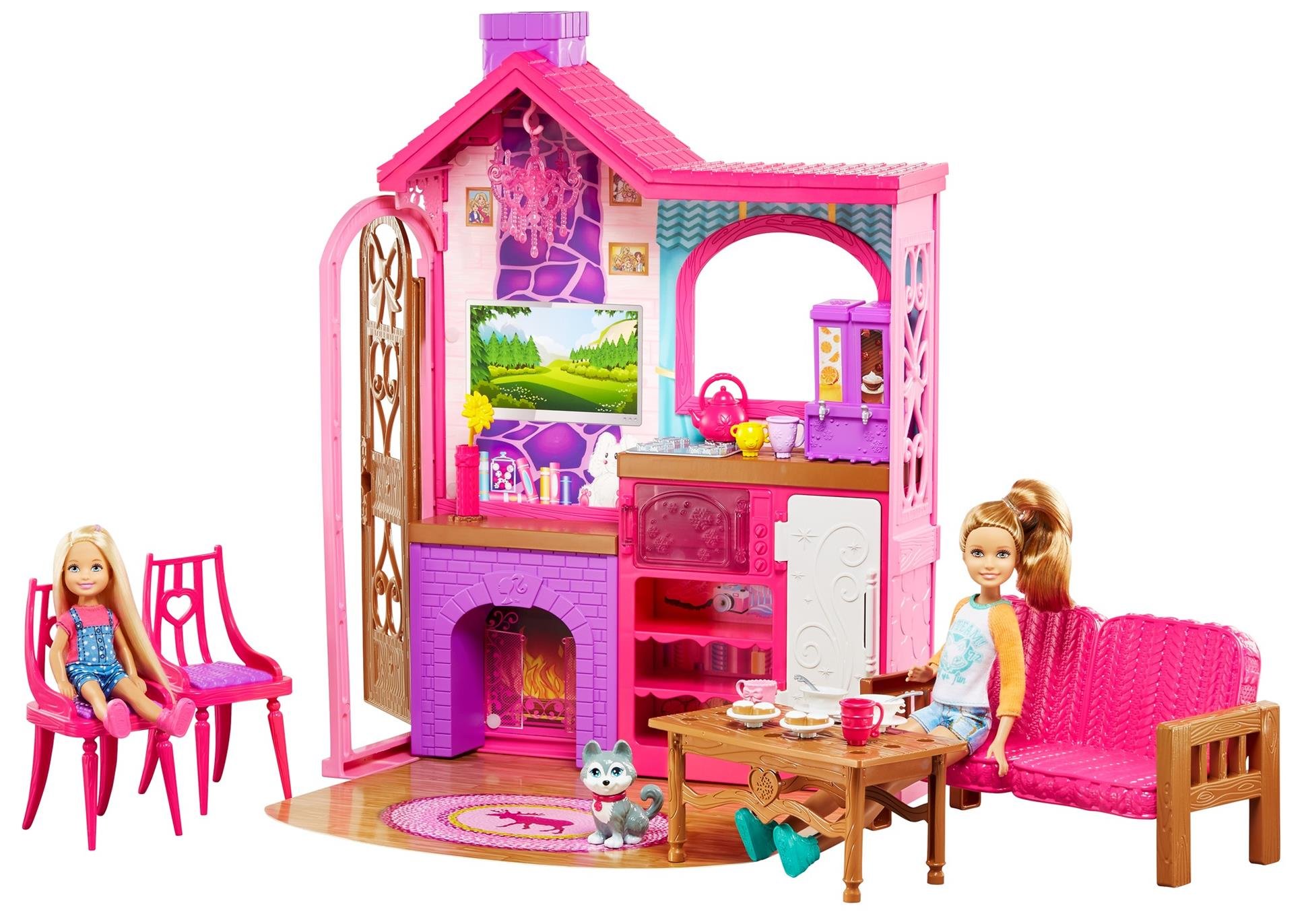 Barbie Camping Fun Cabin Playset - Dollhouse Accessories with Outdoor Adventure Theme for Kids | Perfect for Imaginative Play, Birthday Gifts & Collectors