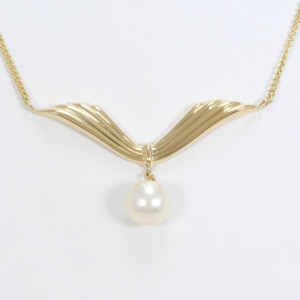 18K Yellow Gold Pearl Necklace for Women - Elegant Luxury Jewelry Gift for Birthday, Anniversary & Wedding | Perfect for Formal Events & Special Occasions