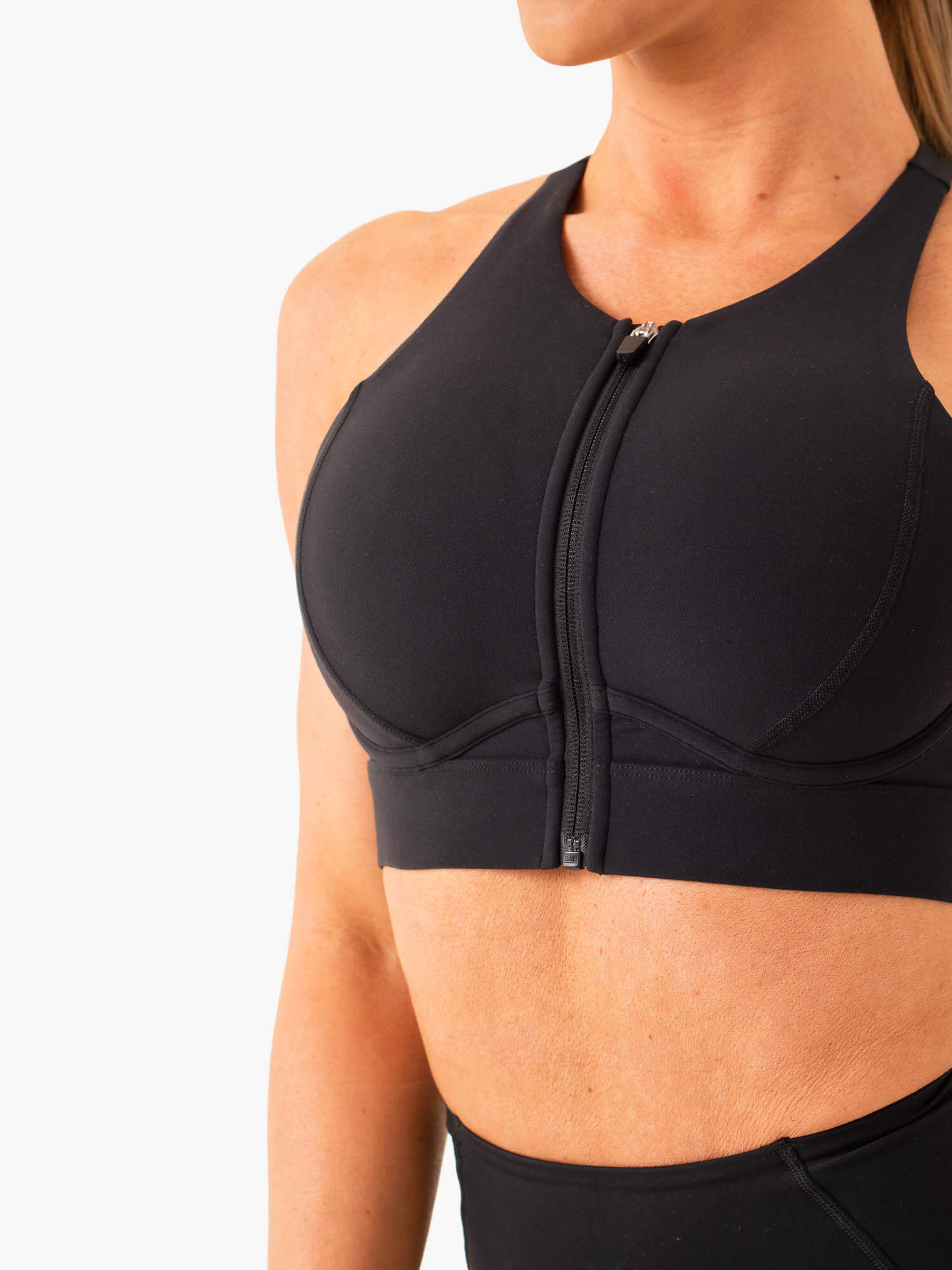 High Impact Sports Bra for Women - Supportive & Breathable Black Workout Top for Running, Gym & High-Intensity Training