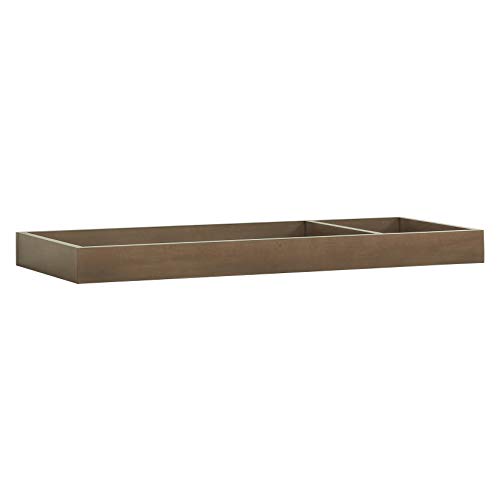 Million Dollar Baby Classic Universal Wide Removable Changing Tray (M0619) - Derby Brown Baby Dresser Topper for Nursery, Bedroom & Daycare Use