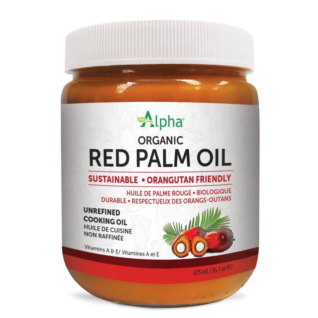 Organic Red Palm Oil - Cold Pressed, Unrefined, Virgin, Non-GMO, 16oz - Perfect for Cooking, Baking, Skincare & Hair Care