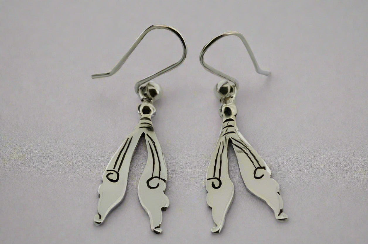 Floating Seed Earrings - Sterling Silver Dangle Earrings for Women, Minimalist Nature-Inspired Jewelry | Perfect for Boho, Beach, and Everyday Wear