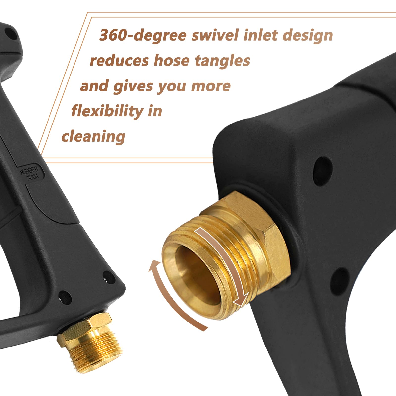 **DERMAL Snow Foam Cannon for Pressure Washer - 1/4 Inch Quick Connector, 4000 PSI High Pressure Washer Gun with Adjustable Nozzle - Perfect for Car Washing, Motorcycle, and Home Cleaning**