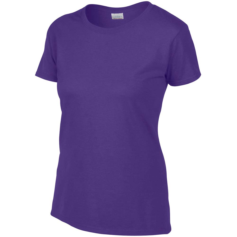Gildan Women's Heavy Cotton Short Sleeve T-Shirt - Missy Fit, Black, Size Large - Perfect for Casual Wear, Workouts & Everyday Comfort