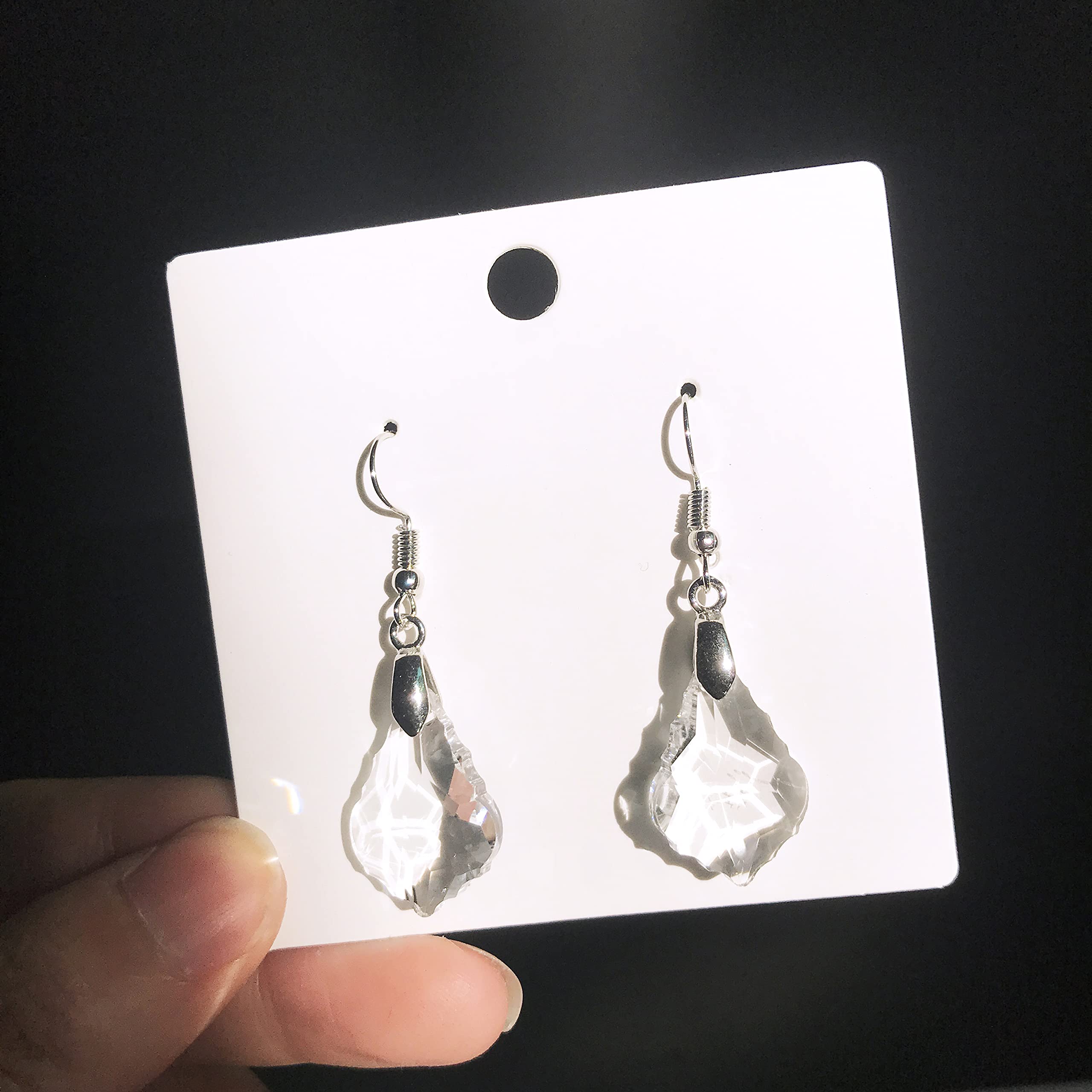 Sparkly Multi-Color Crystal Teardrop Dangle Earrings for Women - Rainbow Geometric Statement Jewelry Gifts | Perfect for Parties, Weddings & Special Occasions