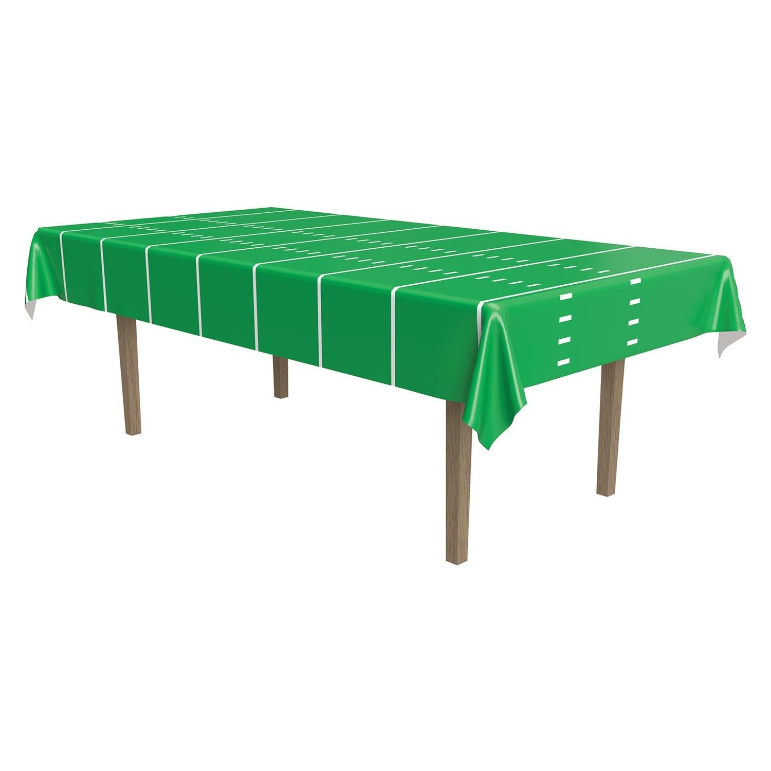 12 Pack Beistle Game Day Football Party Table Covers - Waterproof Disposable Tablecloths for Super Bowl, Tailgating, and Sports Themed Events