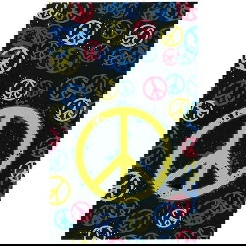Brunswick Peace Sign Bowling Towel - Premium Microfiber for Bowling Balls & Shoes - Perfect for League Play & Practice Sessions