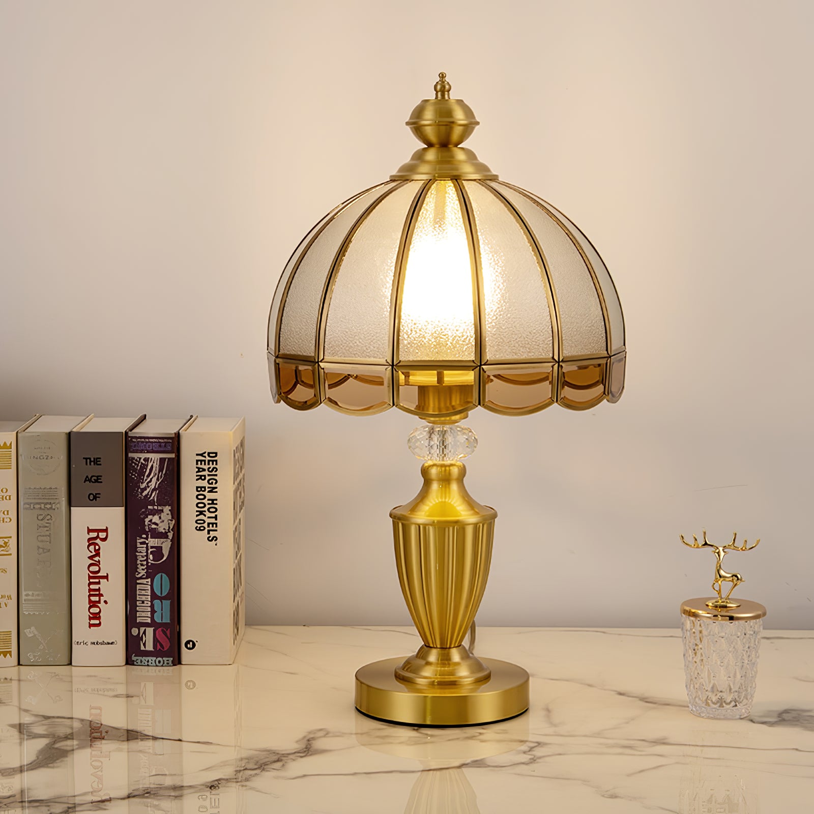 Clarissa Table Lamp - Modern LED Bedside Lamp with USB Port, Adjustable Brightness for Bedroom, Living Room & Office - Perfect for Reading, Working & Relaxing