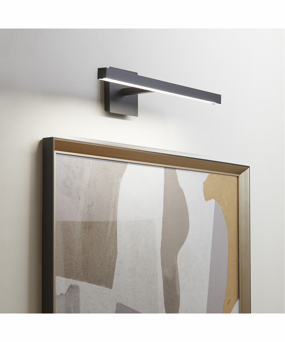 1 Light LED Wall Mount Light Fixture - Matte Black Finish - Modern Indoor/Outdoor Lighting for Hallway, Porch, Garage & Entryway