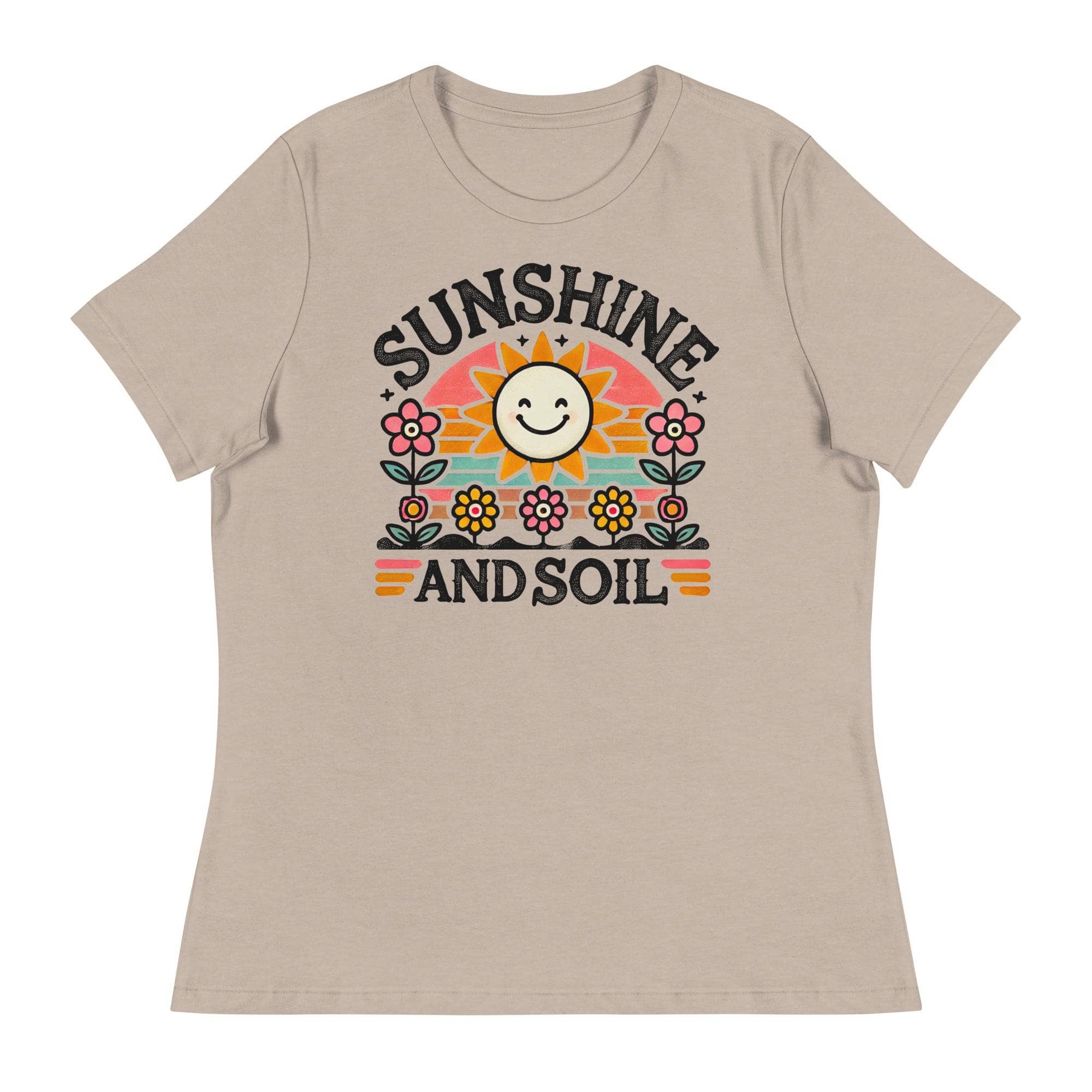 Sunshine and Soil Graphic T-Shirt - Comfortable Cotton Tee for Men & Women - Perfect for Outdoor Adventures, Gardening, and Casual Wear