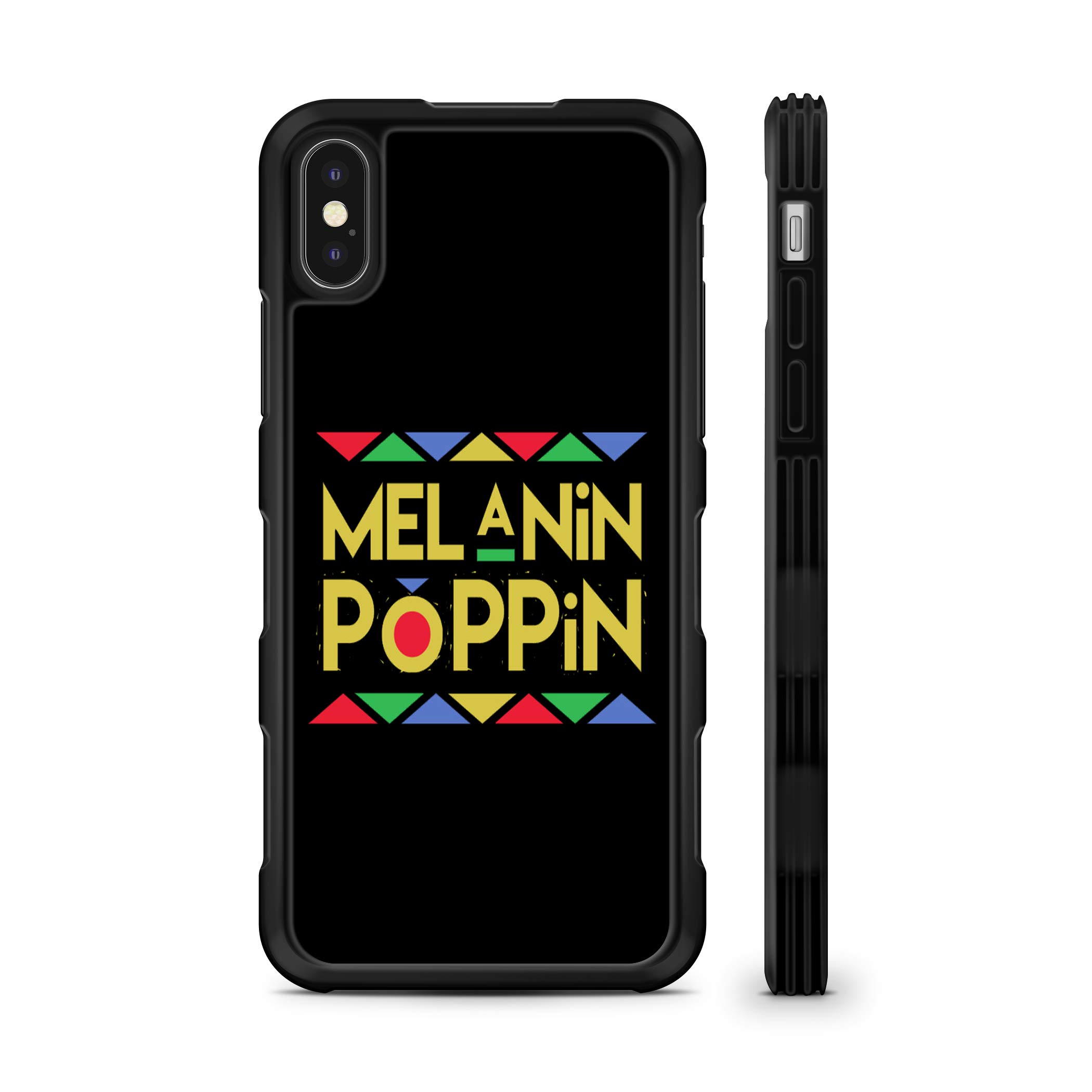 **Shockproof iPhone XR Phone Case - Melanin Poppin African American Design | Durable Protective Cover for iPhone XR | Perfect for Everyday Use, Travel & Outdoor Activities**