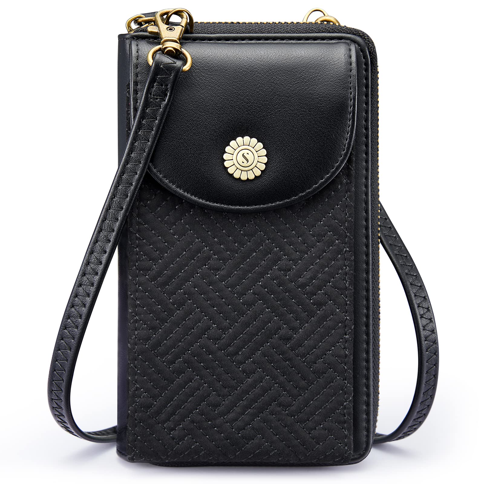 Kattee Small Phone Purse for Women - Vegan Leather Crossbody Bag with RFID Blocking | Cell Phone Wallet & Card Holder | Perfect for Travel, Shopping & Everyday Use