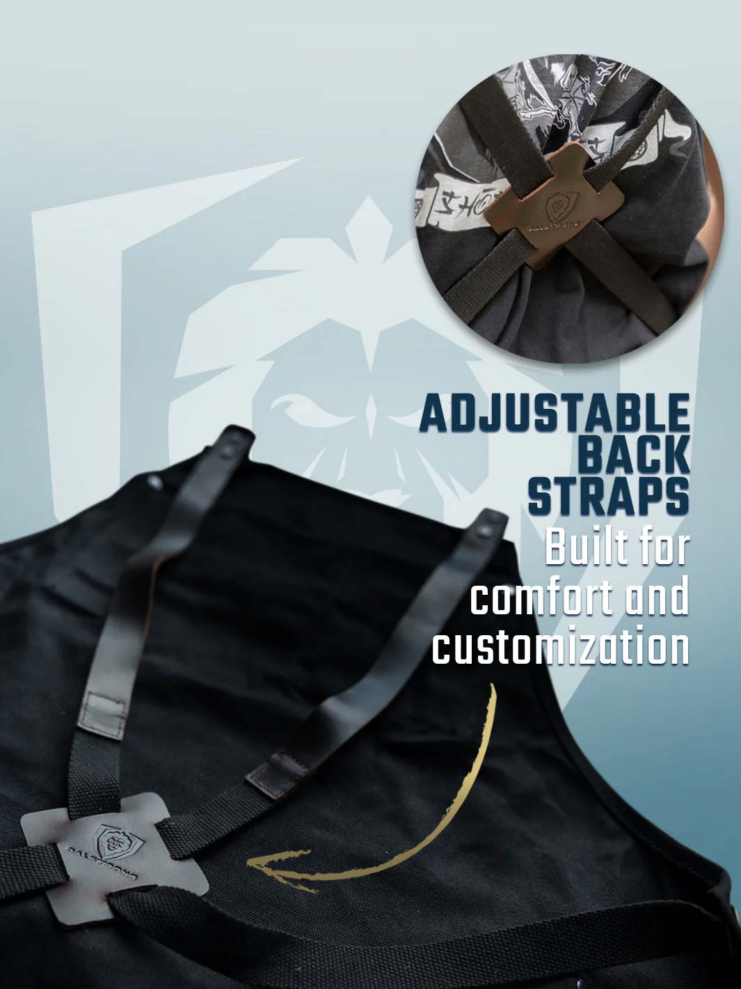 Heavy Duty Waxed Canvas BBQ Apron - Professional Chef's Kitchen Apron for Grilling & Cooking - Dalstrong © | Perfect for Outdoor BBQ, Camping & Home Kitchen Use