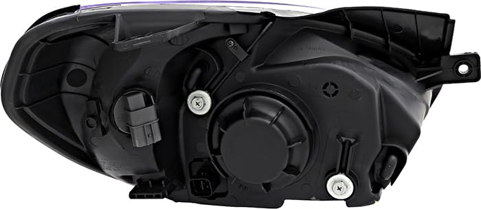2007-2011 Hyundai Accent Replacement Headlights Set - Halogen Driver & Passenger Side Lamps for Improved Night Driving Safety