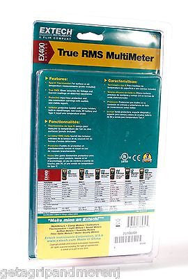 Extech EX430 True RMS Autoranging Digital Multimeter - 11 Functions for Electrical Testing, HVAC, Automotive & Home Use | New!