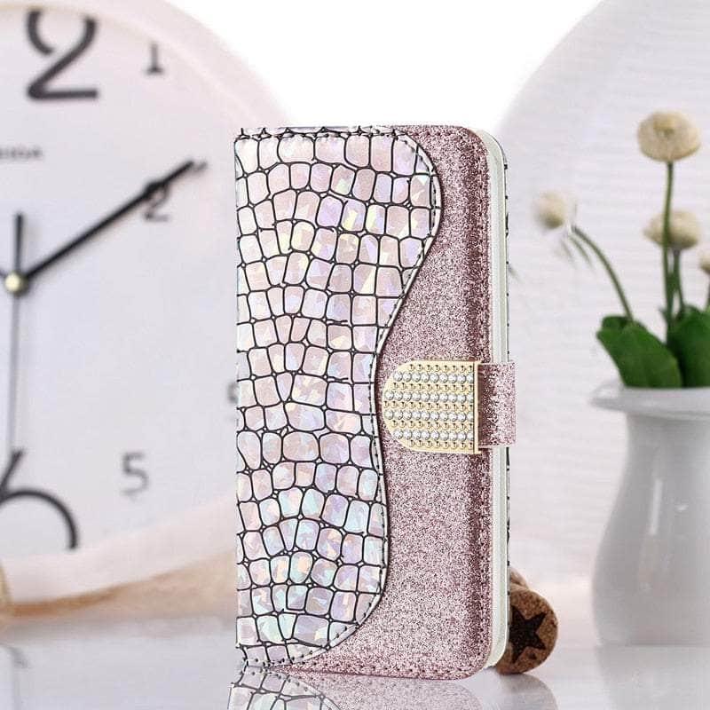 Samsung Galaxy S23 Plus Case with Laser Flash Powder Design - Premium Leather Phone Cover for Protection & Style - Perfect for Daily Use, Work & Travel