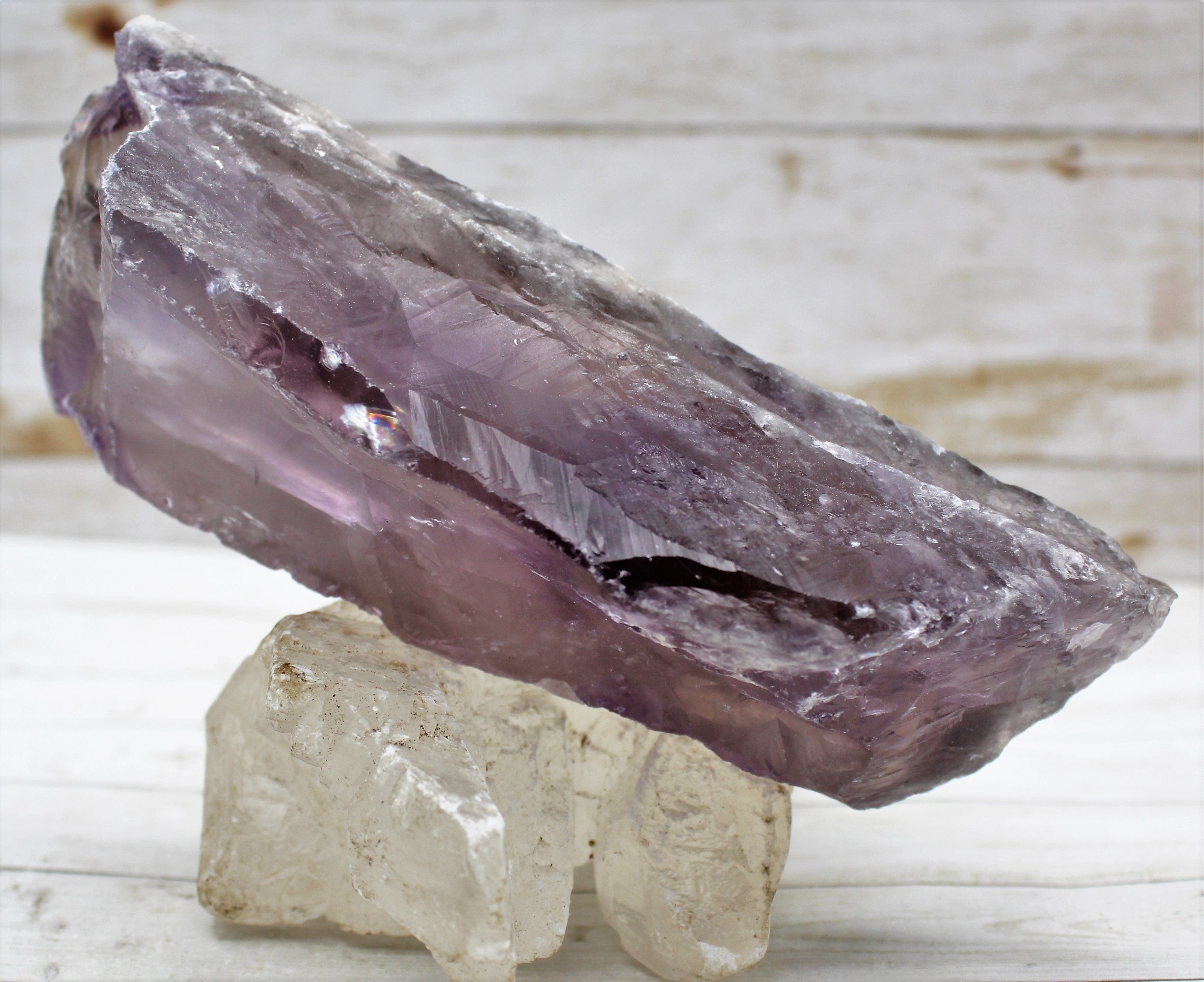 Natural Amethyst Healing Wand - Genuine Bahai Crystal for Meditation, Energy Cleansing & Chakra Balancing | Perfect for Reiki, Yoga & Spiritual Practices