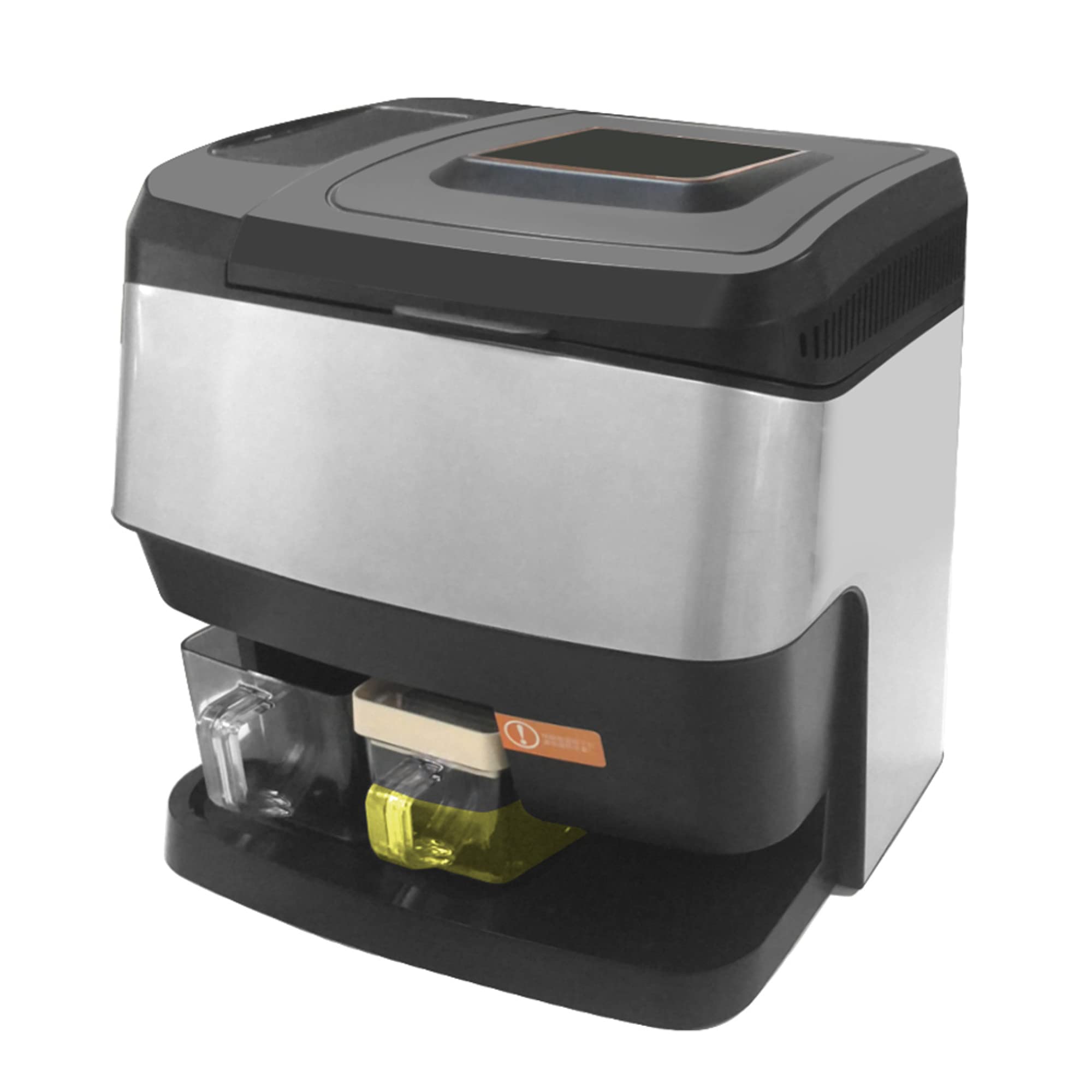 Multifunctional Smart Touch Oil Press Machine - Oil Extractor for Home & Commercial Use (Gray/Black, 32.5x20x32cm) - Perfect for Olive, Coconut, Peanut, and Seed Oil Extraction in Kitchens & Workshops