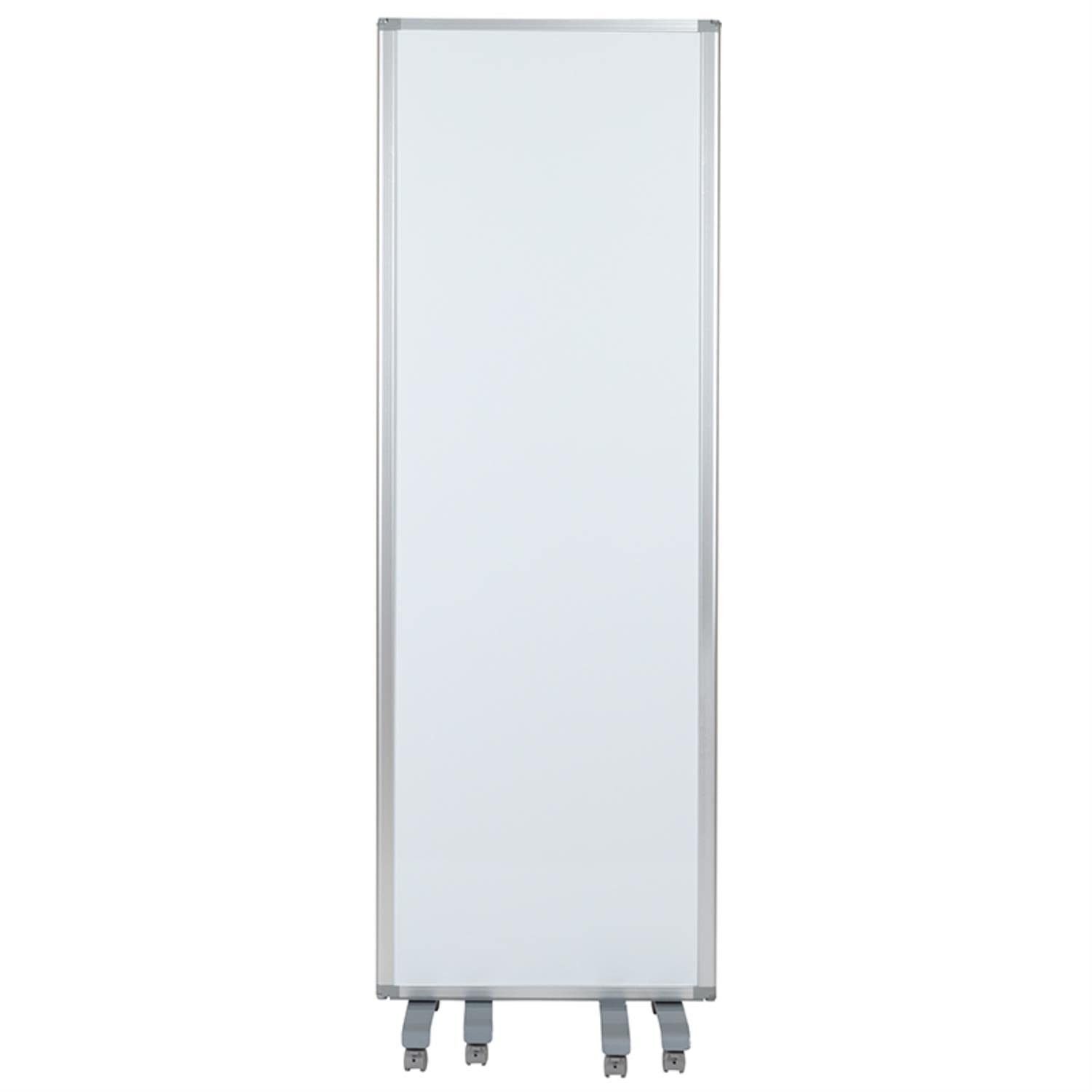 Flash Furniture Raisley 3-Section Mobile Magnetic Whiteboard Partition - 72