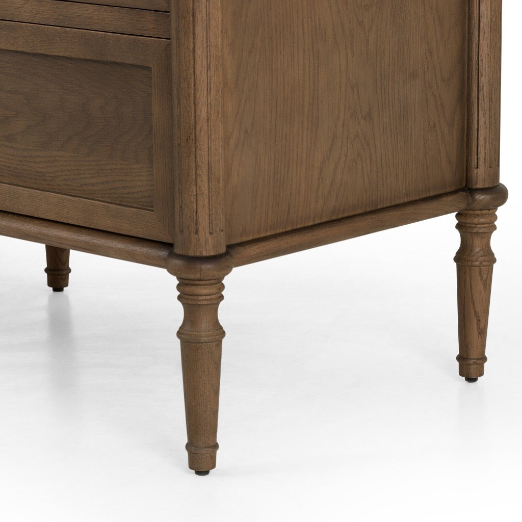 Toulouse 9-Drawer Dresser in Toasted Oak Finish - Perfect for Bedroom, Living Room, and Dorm Organization & Storage