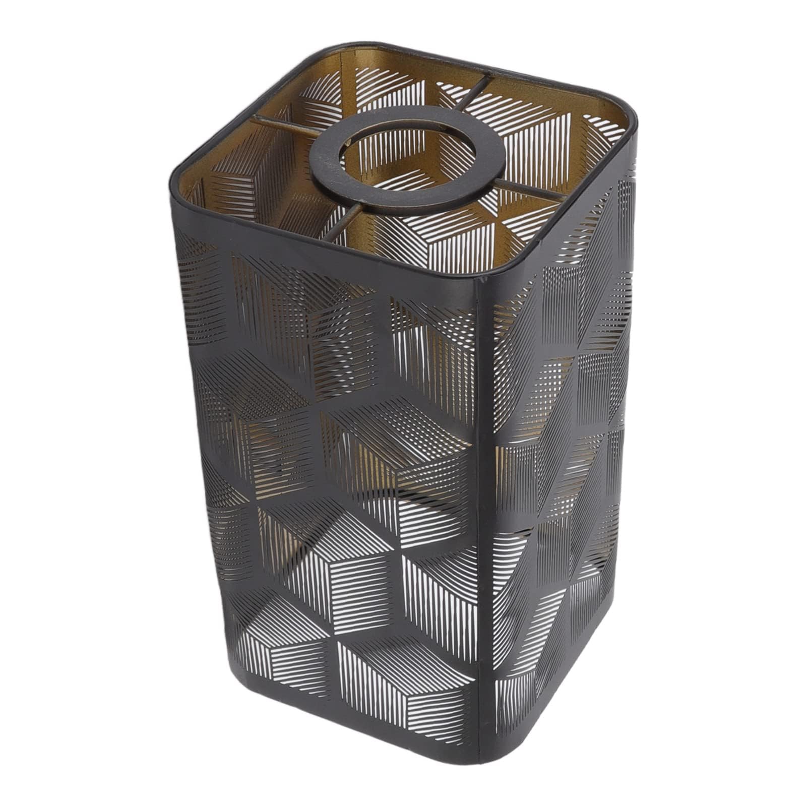 Modern Square Lamp Shade Replacement for Table Lamps - E26 E27 Detachable Metal Light Shade - Decorative Bedroom Lighting Accessory for Home Decor & Living Room Ambiance