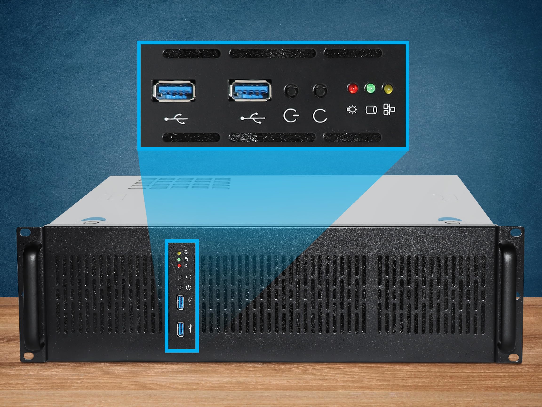 Rosewill 3U Server Chassis Rackmount Case - 6X 3.5