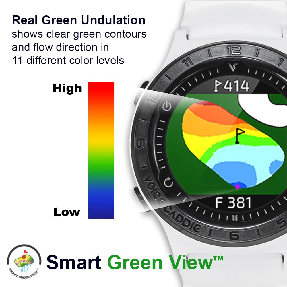 **A2 GPS Golf Watch - Lightweight Hybrid Golf GPS Watch with Slope Mode & Color Touchscreen | 40,000 Preloaded Courses, Green Undulation | Unisex Design for Men & Women | Perfect for On-Course Distance Tracking & Swing Analysis**