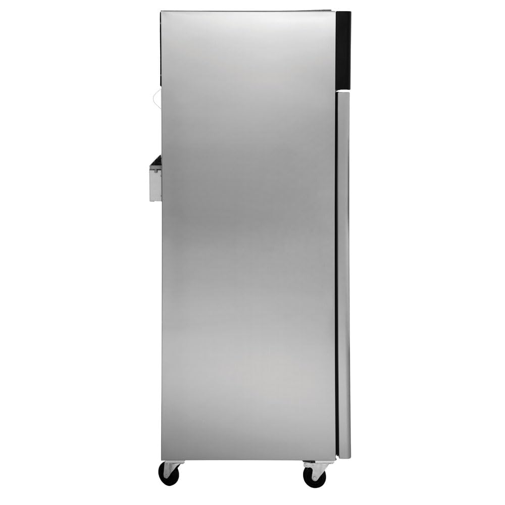 69K-164 Commercial Reach-In Freezer - 23 Cu. Ft. Stainless Steel 1-Door Freezer for Restaurants, Grocery Stores & Food Service Businesses - Ideal for Frozen Food Storage & Bulk Inventory