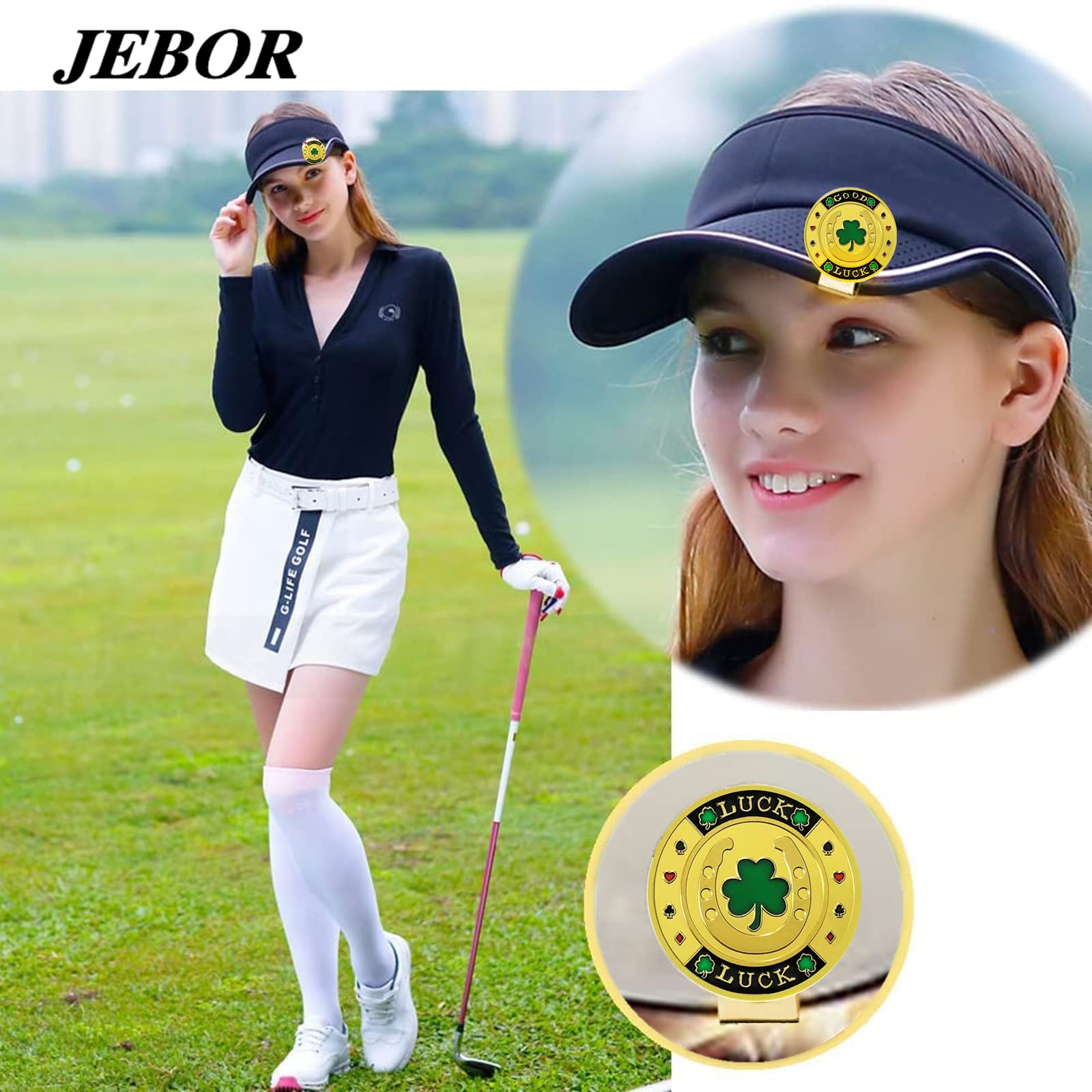 Premium Golf Ball Markers with Hat Clips - 12-Piece Set with Storage Box for Men & Women | Magnetic Golf Accessories for Caps & Visors | Perfect Golf Tournament Gifts & On-Course Essentials