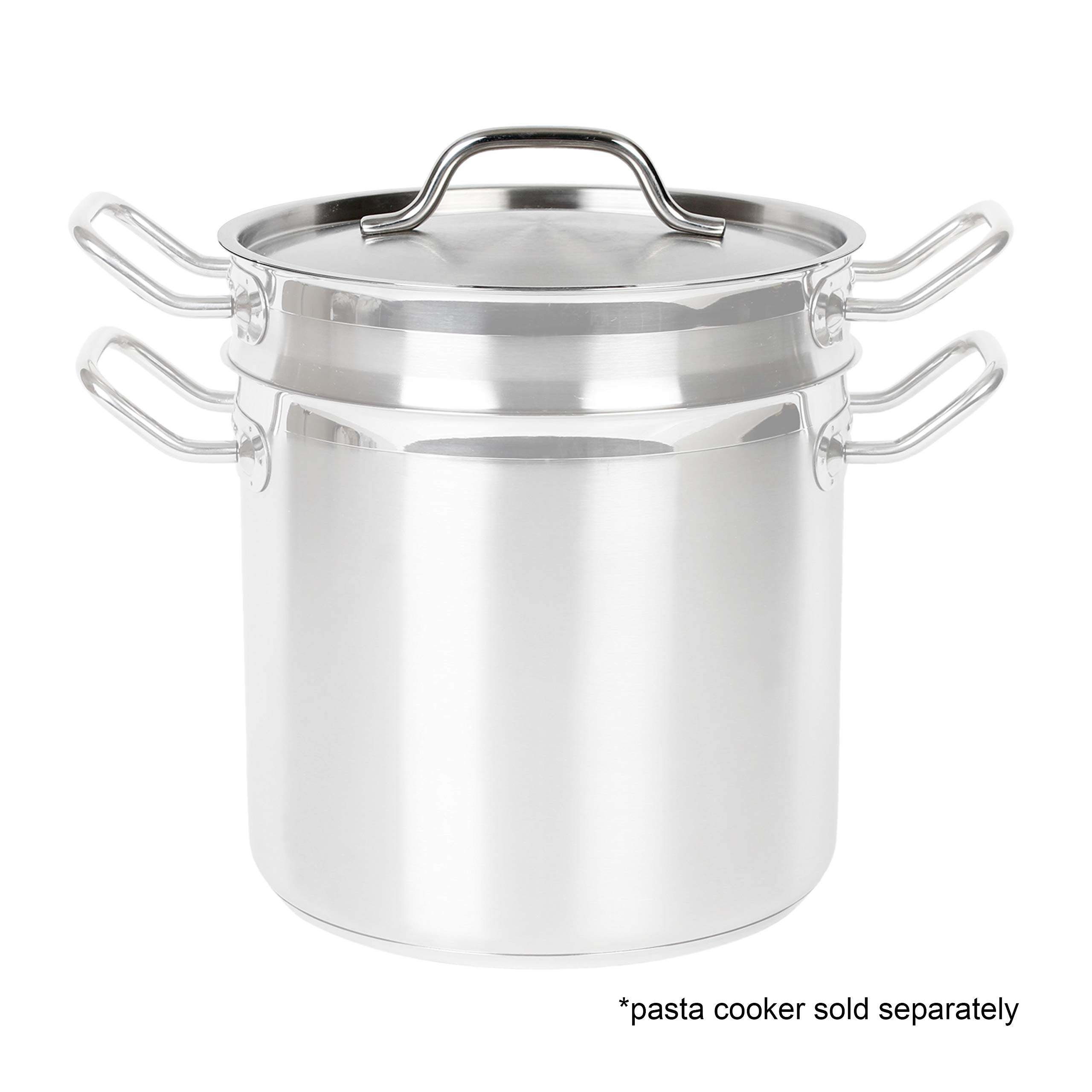 Thunder Group 20-Quart Stainless Steel Pasta Cooker Lid - Durable & Heat-Resistant Cover for Commercial Kitchen & Catering Use
