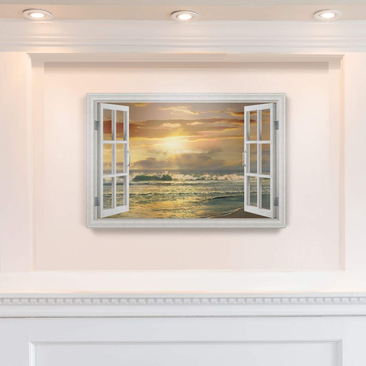 Close to Malibu Beach Nature Canvas Wall Art Print - 18