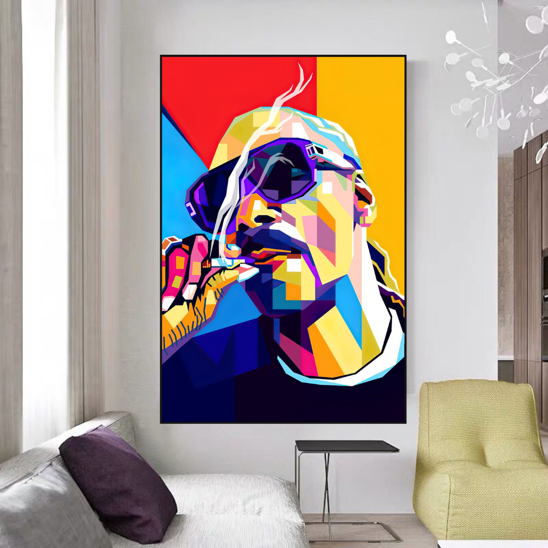 Snoop Dogg Hip Hop Canvas Wall Art - Famous Rapper Music Poster for Home & Office Decor - Perfect for Living Room, Bedroom, Man Cave & Studio Wall Decor