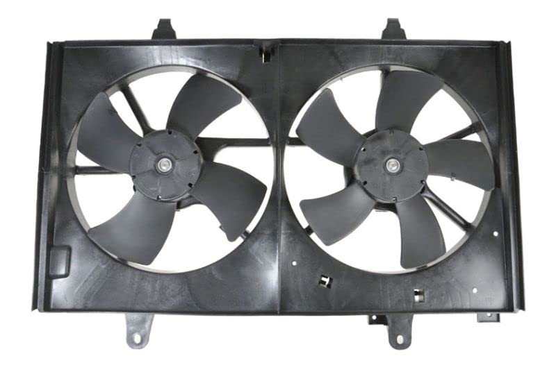 Nissan Murano Radiator Dual Cooling Fan Assembly - Compatible with 2003-2007 Models (Part# NI3115124) | Replacement for Overheating Issues | Perfect for Summer Driving & Heavy Traffic Conditions