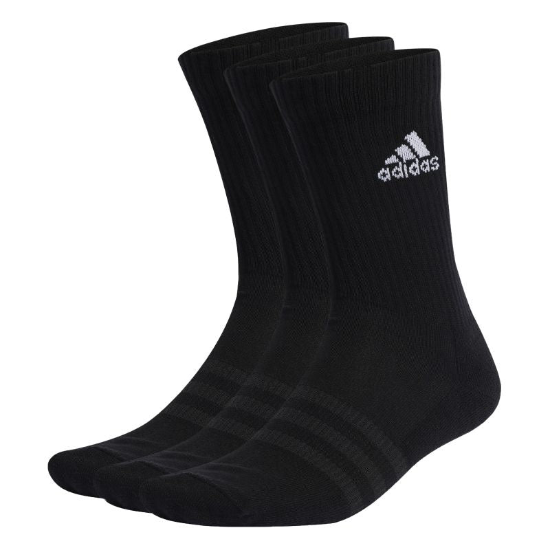 Adidas 3-Pack Cushioned Crew Socks for Men - Comfortable Athletic Socks for Running, Gym & Everyday Wear
