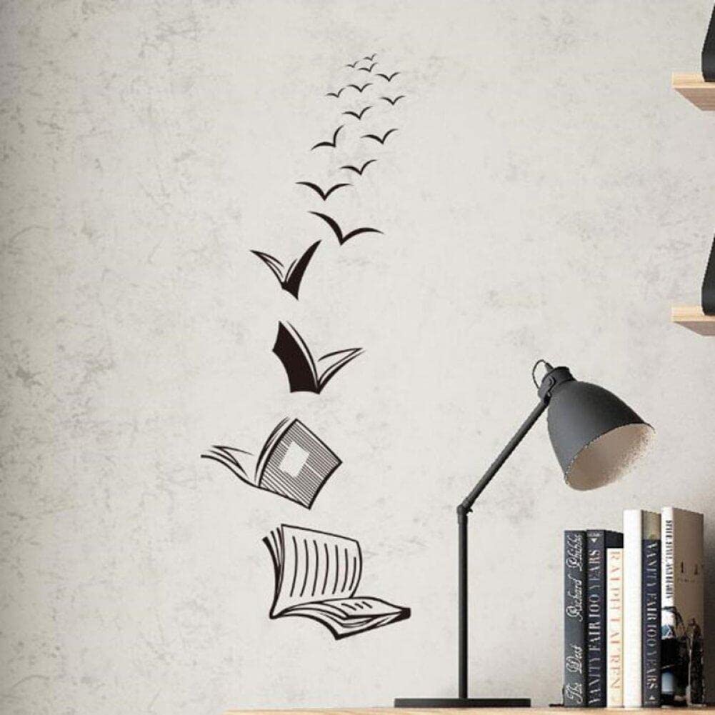 Vepoty Open Book Wall Decal - Removable Vinyl Wall Sticker for School, Classroom, Library & Home Decor - Perfect for Kids' Rooms, Study Areas & Reading Nooks