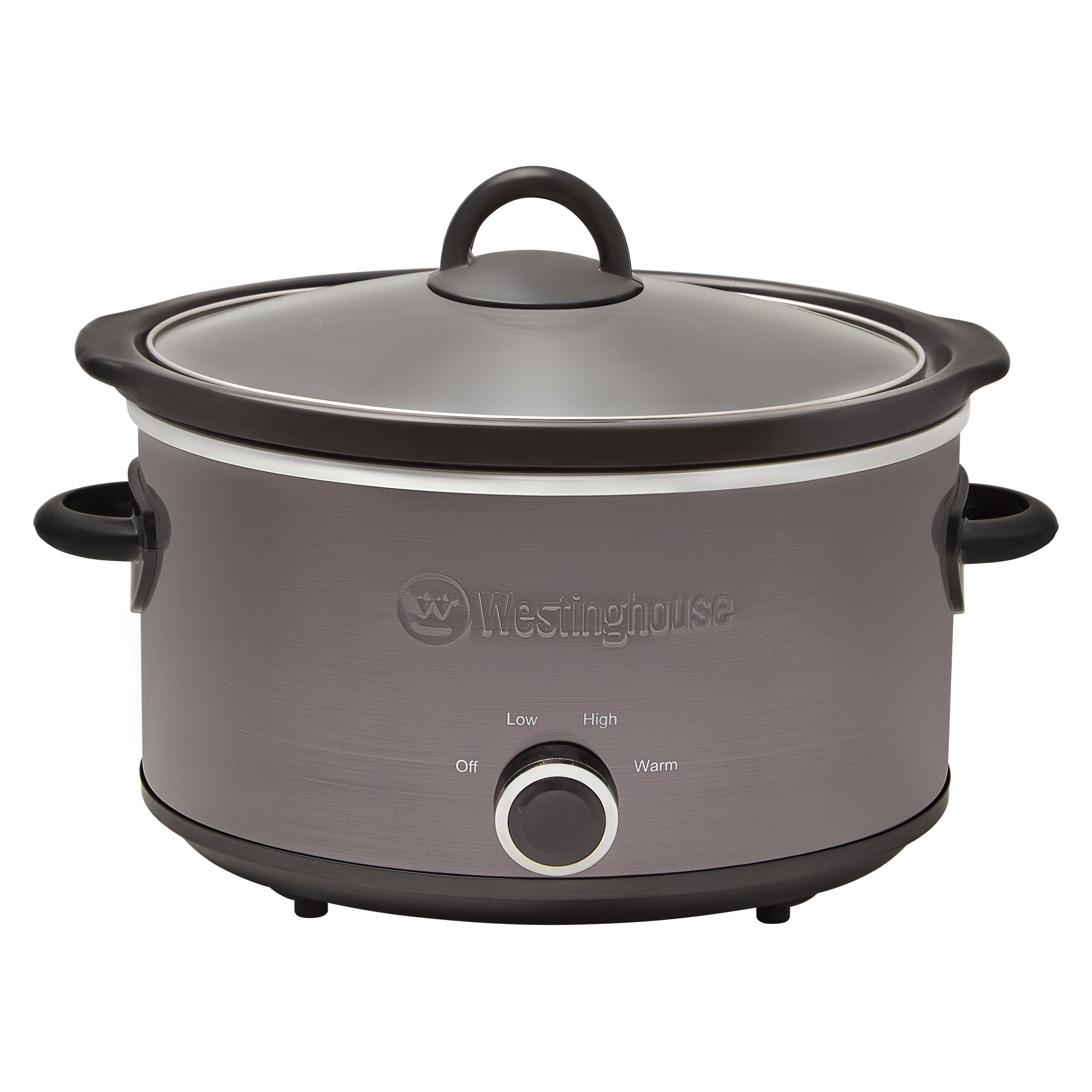 3.5L Slow Cooker Black Stainless Steel - Perfect for Family Dinners, Meal Prep & Party Buffets