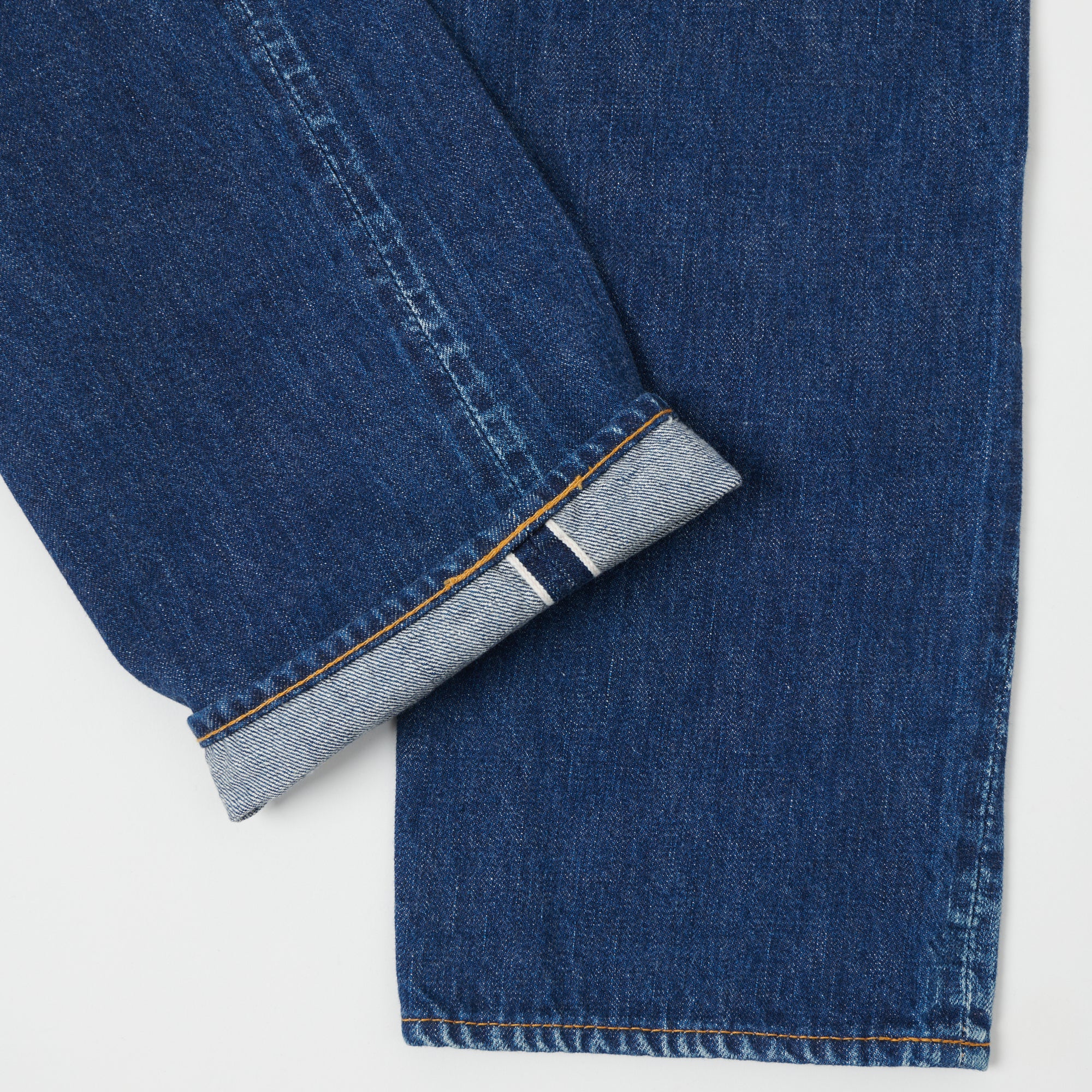 Full Count 1102 13.7oz 'That Thing' Regular Straight Dark Wash Jeans for Men - Classic Denim Pants for Casual Wear & Everyday Outfits